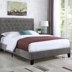 Emerald Home Amelia King Upholstered Bed Beds