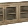 Ashley Furniture Waltleigh - Distressed Brown - Accent Cabinet Cabinets