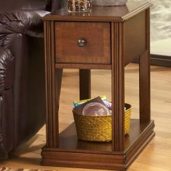 Ashley Furniture Breegin - Brown - Chair Side End Table - Removable Tray 18 Ashley Furniture Breegin - Brown - Chair Side End Table - Removable Tray