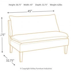 Ashley Furniture Arrowrock - White/gray - Accent Bench Benches