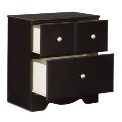 Ashley Furniture Nightstands Mirlotown - Almost Black - Two Drawer Night Stand