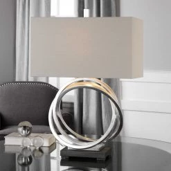Accessories Uttermost Soroca Silver Rings Lamp