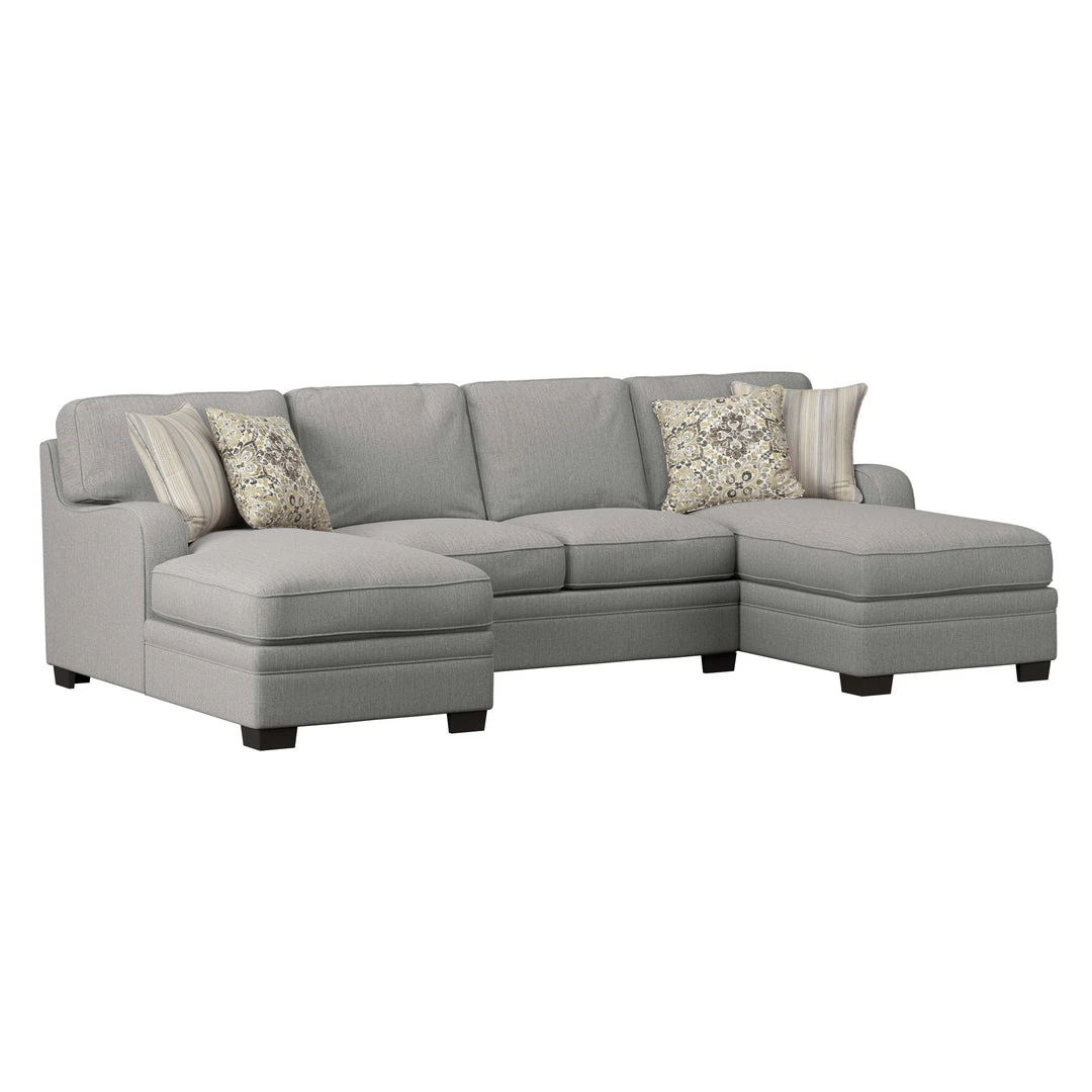 Emerald Home Analiese U-shaped Sectional Linen Gray Sectional Pieces 3 Emerald Home Analiese U-shaped Sectional Linen Gray Sectional Pieces