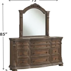 Signature Design By Ashley® Bedroom Sets Charmond - Ultimate Best In Class Dresser, Mirror, Upholstered Sleigh Bed 17 Signature Design By Ashley® Bedroom Sets Charmond - Ultimate Best In Class Dresser, Mirror, Upholstered Sleigh Bed
