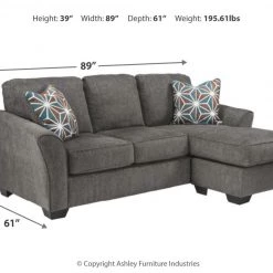 Ashley Furniture Brise - Slate - Sofa Chaise