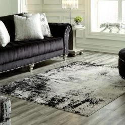 Ashley Furniture Zekeman - Black/cream/gray - Medium Rug Accessories 9 Ashley Furniture Zekeman - Black/cream/gray - Medium Rug Accessories