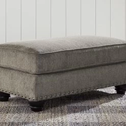 Benchcraft® Sembler - Cobblestone - 2 Pc. - Chair And A Half With Ottoman