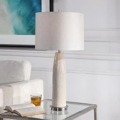 Accessories Uttermost Delgado Light Gray Table Lamp