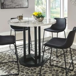 Ashley Furniture Centiar - Dark Gray - Round Drm Counter Table Tables