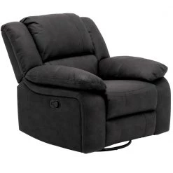 Emerald Home Navaro Swivel Gliding Recliner, Licorice Chairs