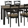 Ashley Furniture Froshburg - Black - Dining Room Table Set (7/cn) Dining Room Sets 2 Ashley Furniture Froshburg - Black - Dining Room Table Set (7/cn) Dining Room Sets