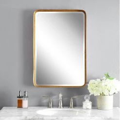 Accessories Uttermost Crofton Antique Gold Mirror