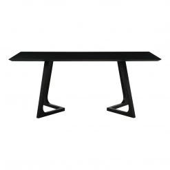 Moe's Home Collection Godenza Dining Table Rectangular Black Ash
