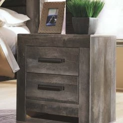 Signature Design By Ashley® Wynnlow - Gray - Two Drawer Night Stand Nightstands
