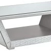 Ashley Furniture Fanmory - Silver Finish - Rectangular Cocktail Table 1 Ashley Furniture Fanmory - Silver Finish - Rectangular Cocktail Table
