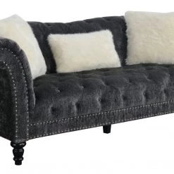 Emerald Home Sofas Hutton II Tufted Sofa, Gray
