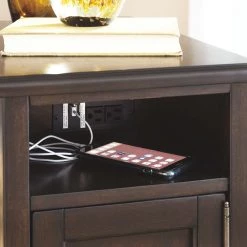 Ashley Furniture Barilanni - Brown Dark - Chair Side End Table Tables
