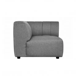 Moe's Home Collection Chairs Lyric Corner Chair Grey