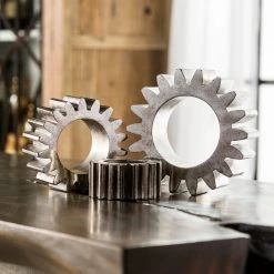 Uttermost Gears Silver Sculpture S/3