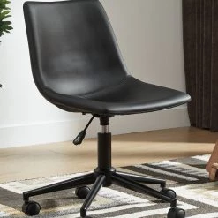 Signature Design By Ashley® Arlenbry - Gray - L-Desk With Storage, Bookcase, Swivel Desk Chair Home Office Sets