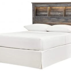 Ashley Furniture Drystan - Brown / Beige - Full Bookcase Headboard Headboards