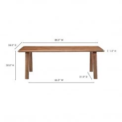 Moe's Home Collection Malibu Dining Table Walnut Tables