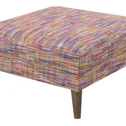 Emerald Home Jax Ottoman, Festive Multicolor Ottomans