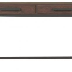 Ashley Furniture Horatio - Warm Brown/gunmetal - Home Office Small Desk Desks