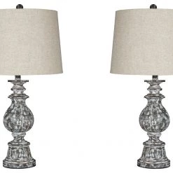 Ashley Furniture Macawi - Antique Ultimate Best In Class Poly Table Lamp (2/CN)