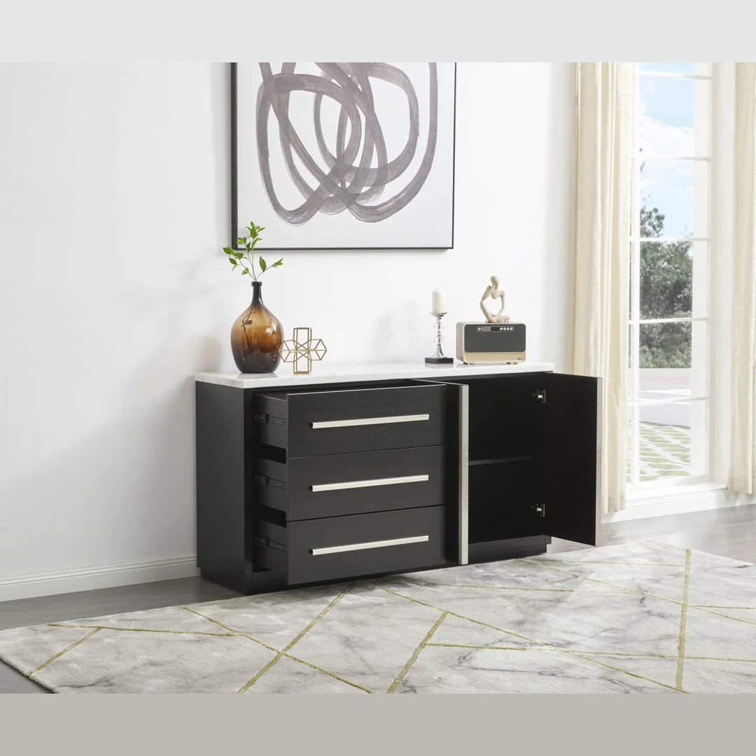 Signature Design By Ashley® Vollardi - Almost Black - Dining Room Server Servers 12 Signature Design By Ashley® Vollardi - Almost Black - Dining Room Server Servers