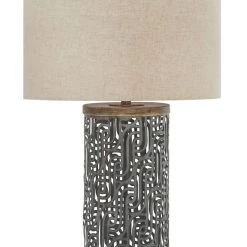 Ashley Furniture Dayo - Gray/gold Finish - Metal Table Lamp (1/cn)