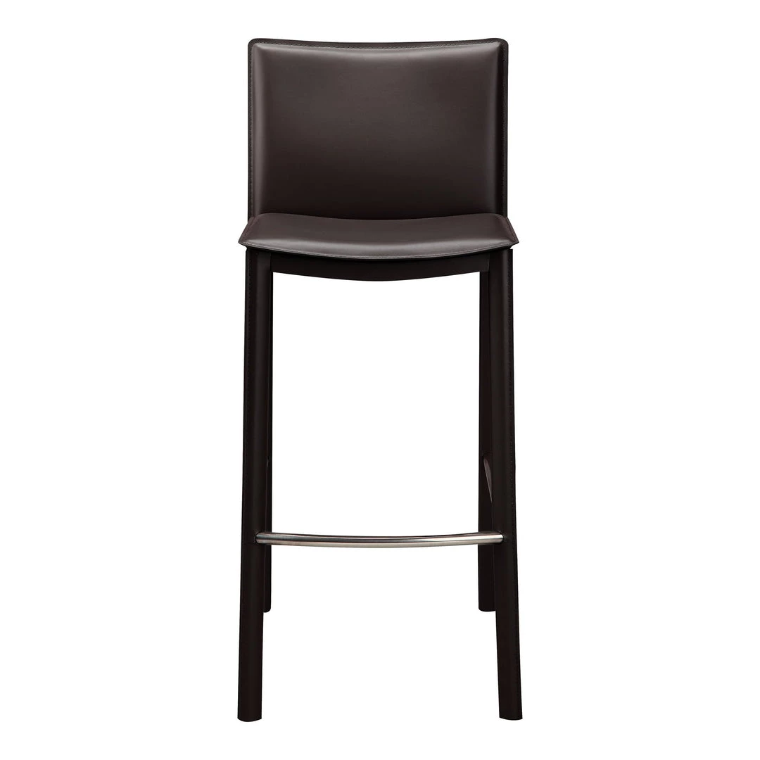 Moe's Home Collection Panca Counter Stool 26" Dark Brown 3 Moe's Home Collection Panca Counter Stool 26" Dark Brown