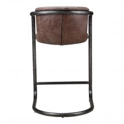 Moe's Home Collection Freeman Counter Stool Grazed Brown Leather-m2 Stools