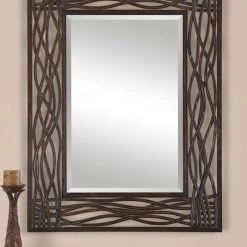Accessories Uttermost Dorigrass Brown Metal Mirror