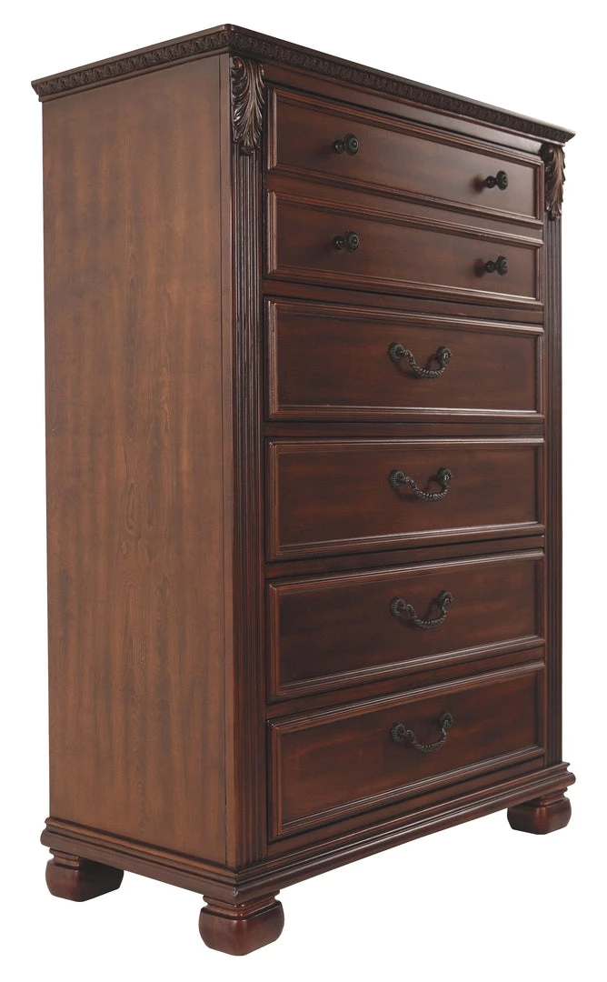 Ashley Furniture Chests Leahlyn - Warm Brown - Five Drawer Chest 9 Ashley Furniture Chests Leahlyn - Warm Brown - Five Drawer Chest