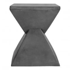 Moe's Home Collection Xero Concrete Stool Lava Grey