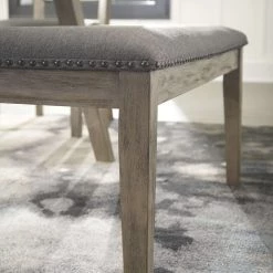 Ashley Furniture Aldwin - Dark Gray - Upholstered Bench