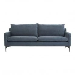 Moe's Home Collection Paris Sofa Blue Sofas