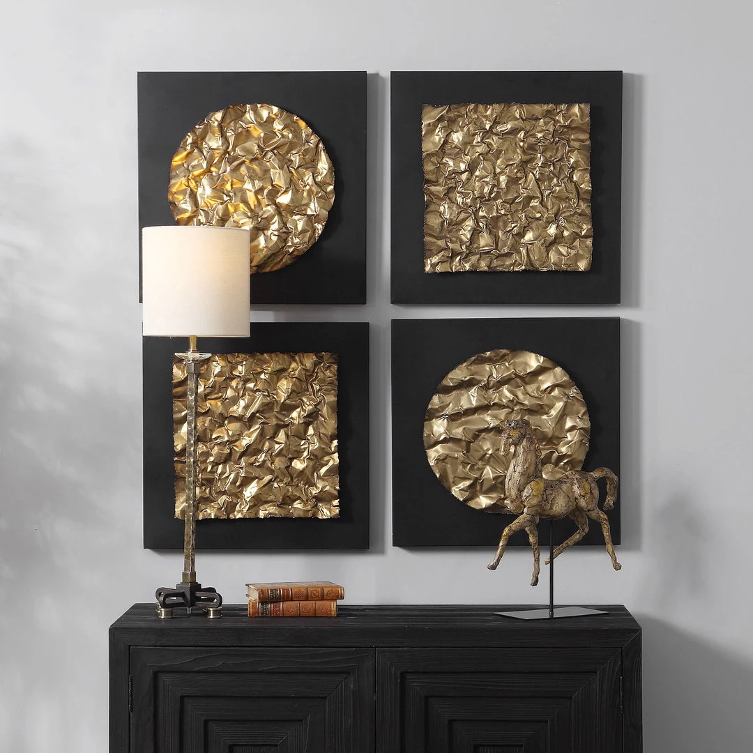 Accessories Uttermost Boaz Gold Wall Decor, Set/2 6 Accessories Uttermost Boaz Gold Wall Decor, Set/2