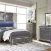 Signature Design By Ashley® Lodanna - Gray - Platform Bed Set Bedroom Sets