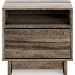 Signature Design By Ashley® Shallifer - Brown - One Drawer Night Stand Nightstands