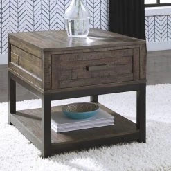 Ashley Furniture Johurst - Grayish Brown - Rectangular End Table Tables 8 Ashley Furniture Johurst - Grayish Brown - Rectangular End Table Tables