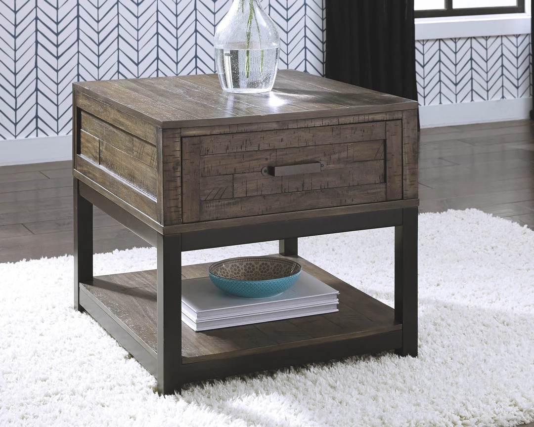 Ashley Furniture Johurst - Grayish Brown - Rectangular End Table Tables 4 Ashley Furniture Johurst - Grayish Brown - Rectangular End Table Tables