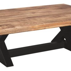 Ashley Furniture Tables Wesling - Light Brown - Rectangular Cocktail Table