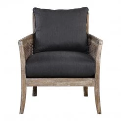 Chairs Uttermost Encore Dark Gray Armchair