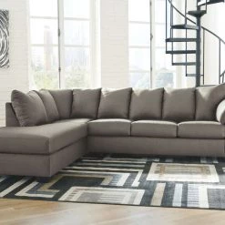 Signature Design By Ashley® Sectionals Darcy - Left Arm Facing Corner Chaise, Right Arm Facing Sofa Sectional