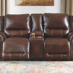 Ashley Furniture Reclining Furniture Catanzaro - PWR REC Loveseat/CON/ADJ HDRST