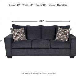 Ashley Furniture Wixon - Slate - Sofa Sofas