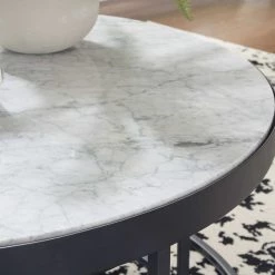 Signature Design By Ashley® Windron - Black/white - Nesting Cocktail Tables (2/cn) 12 Signature Design By Ashley® Windron - Black/white - Nesting Cocktail Tables (2/cn)