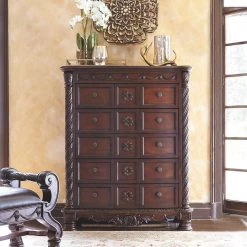 Ashley Furniture North - Dark Brown - Chest Chests